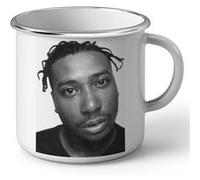 Fabulous Mug en métal émaille Ol' Dirty Bastard Rapper Photo 90's Blanc G