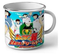 Fabulous Mug en métal émaille Olive et Tom Captain Tsubasa Manga Blanc G