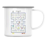Fabulous Mug en métal émaille Pac Man Niveau Blanc G