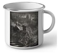 Fabulous Mug en métal émaille Peau D'Ane Conte Gustave Dore Blanc G
