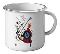 Fabulous Mug en métal émaille Peinture Wassily Kandinsky Blanc G