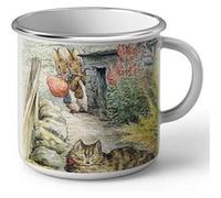 Fabulous Mug en métal émaille Petter Rabbit Et Le Chat Beatrice Potter Blanc G