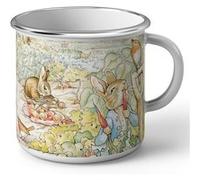Fabulous Mug en métal émaille Petter Rabbit Pierre Lapin Jardin Beatrice Potter Blanc G
