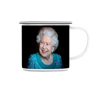 Fabulous Mug en Métal Emaillé Queen Elisabeth II Jubilee 2021 Reine d'Angleterre