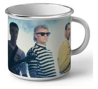 Fabulous Mug en métal émaille Queen Freddie Mercury Brian May Blanc G