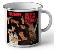 Fabulous Mug en métal émaille Queen Freddie Mercury Sheer Hear Attack Blanc G