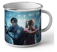 Fabulous Mug en métal émaille Resident Evil 2 Horreur Blanc G