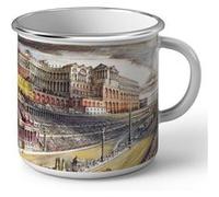 Fabulous Mug en métal émaille Rome Circus Maximus Alan Sorrell Empire Romain Blanc G