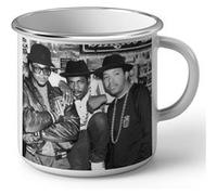 Fabulous Mug en métal émaille Run DMC Vintage Photo 80's Blanc G