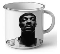 Fabulous Mug en métal émaille Snoop Dogg Portrait Blanc G