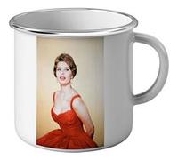 Fabulous Mug en métal émaille Sophia Loren Actrice 8 Blanc G