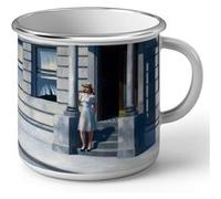 Fabulous Mug en métal émaille Summertime Edward Hopper Blanc G