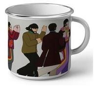 Fabulous Mug en métal émaille The Beatles Yellow Submarine Dessin Blanc G