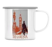 Fabulous Mug en métal émaille The Game is On Sherlock Holmes Blanc G