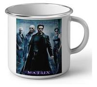 Fabulous Mug en métal émaille The Matrix Affiche Film Blanc G