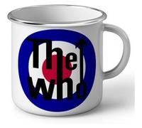 Fabulous Mug en métal émaille The Who 70's Rock Logo Blanc G