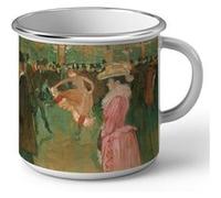 Fabulous Mug en métal émaille Toulouse Lautrec Moulin Rouge Blanc G
