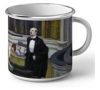 Fabulous Mug en métal émaille Two On The Aisle Opera Edward Hopper Blanc G