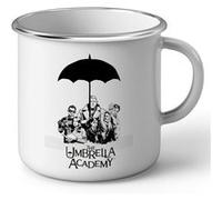 Fabulous Mug en métal émaille Umbrella Academy Dessin Blanc G