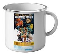 Fabulous Mug en métal émaille Wild Wild Planet Cinéma Vintage Blanc G