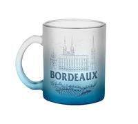 Fabulous Mug en Verre Bleu - Bordeaux Minimalist Ville France Vin Voyage