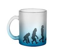Fabulous Mug en Verre Bleu - Evolution Tennis Sport Athlète Tennisman