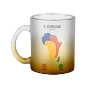 Fabulous Mug en Verre Jaune - L'Afrique M'Appelle Voyage Passion Culture Tourisme