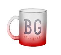Fabulous Mug en Verre Rouge - BG (Beau Gosse) Expression Beauté Homme