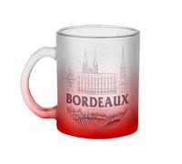 Fabulous Mug en Verre Rouge - Bordeaux Minimalist Ville France Vin Voyage