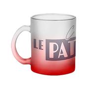 Fabulous Mug en Verre Rouge - C'est qui le Patron ? Expression Humour Homme