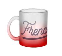 Fabulous Mug en Verre Rouge - French Kiss Amour Bisou Amoureux Coeur