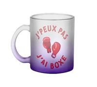 Fabulous Mug en Verre Violet - J'Peux Pas J'ai Boxe Boxeur Sport Combat