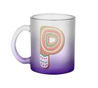 Fabulous Mug en Verre Violet - P Pierre Paul Pauline Lettre Alphabet Prénom Noel Enfant