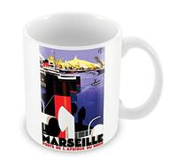 Fabulous Mug Marseille Porte Afrique Du Nord Vintage France Vieux Port Bateau Boat