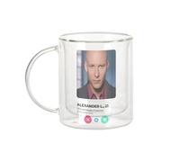Fabulous Mug Verre Double Paroi - Alexander Lex Social Network Dating Love Comics - Tasse a Cafe et The Isotherme 330ml Effet Suspendu Anti-Brulure Imprime en France