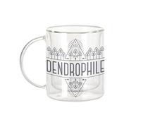 Fabulous Mug Verre Double Paroi - Arbres Dendrophile Nature Forêt Mode de Vie - Tasse a Cafe et The Isotherme 330ml Effet Suspendu Anti-Brulure Imprime en France