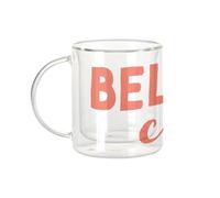 Fabulous Mug Verre Double Paroi - Bella Ciao Femme Italie Série Féminisme - Tasse a Cafe et The Isotherme 330ml Effet Suspendu Anti-Brulure Imprime en France