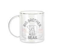 Fabulous Mug Verre Double Paroi - Big Brother Bear Family Cute Animal - Tasse a Cafe et The Isotherme 330ml Effet Suspendu Anti-Brulure Imprime en France