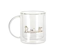 Fabulous Mug Verre Double Paroi - Botticelli Signature Renaissance Célèbre Peintre Artiste Portraits - Tasse a Cafe et The Isotherme 330ml Effet Suspendu Anti-Brulure Imprime en France