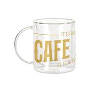 Fabulous Mug Verre Double Paroi - Cafe Racer Way of Life Moto Grosses cylindrées - Tasse a Cafe et The Isotherme 330ml Effet Suspendu Anti-Brulure Imprime en France