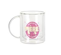 Fabulous Mug Verre Double Paroi - Certifiée meilleure Mère de l'univers Cercle Maman Famille - Tasse a Cafe et The Isotherme 330ml Effet Suspendu Anti-Brulure Imprime en France