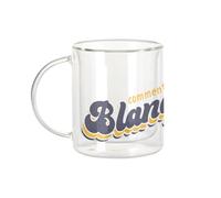 Fabulous Mug Verre Double Paroi - Comment est votre Blanquette ? Humour France - Tasse a Cafe et The Isotherme 330ml Effet Suspendu Anti-Brulure Imprime en France