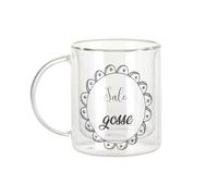 Fabulous Mug Verre Double Paroi - Dessin Sale Gosse Humour Message - Tasse a Cafe et The Isotherme 330ml Effet Suspendu Anti-Brulure Imprime en France