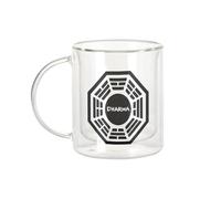Fabulous Mug Verre Double Paroi - Dharma Initiative Geek Jeux Video Serie Film - Tasse a Cafe et The Isotherme 330ml Effet Suspendu Anti-Brulure Imprime en France