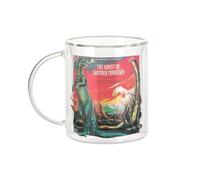 Fabulous Mug Verre Double Paroi - Dinausore Jurassic Horror Moovie Film Cinema Parc The Ghost Slumber Mountain - Tasse a Cafe et The Isotherme 330ml Effet Suspendu Anti-Brulure Imprime en France