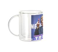 Fabulous Mug Verre Double Paroi - donald trump - Tasse a Cafe et The Isotherme 330ml Effet Suspendu Anti-Brulure Imprime en France