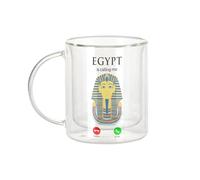 Fabulous Mug Verre Double Paroi - Egypt Is Calling Me Pharaoh History - Tasse a Cafe et The Isotherme 330ml Effet Suspendu Anti-Brulure Imprime en France
