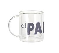 Fabulous Mug Verre Double Paroi - El Padre Expression Papa France Espagne - Tasse a Cafe et The Isotherme 330ml Effet Suspendu Anti-Brulure Imprime en France