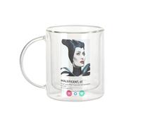Fabulous Mug Verre Double Paroi - Evil Beauty in the Wood Social Network Meeting Love - Tasse a Cafe et The Isotherme 330ml Effet Suspendu Anti-Brulure Imprime en France