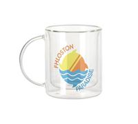 Fabulous Mug Verre Double Paroi - Fhloston Paradise Geek Science Fiction Film - Tasse a Cafe et The Isotherme 330ml Effet Suspendu Anti-Brulure Imprime en France